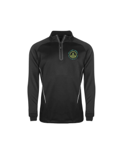 Black & White PE 1/4 Zip Training Top