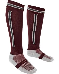 Plain Burgundy, Black & White PE Games Socks