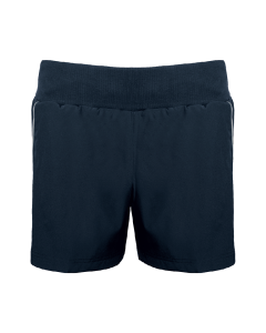 Plain Navy & Silver Girls Performance PE Shorts