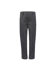 Plain Grey Junior Boys Pull On Trousers