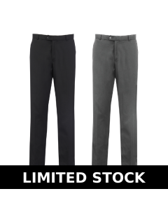Plain Senior Boys Slim Fit Trousers