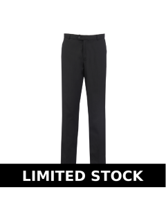 Plain Black Senior Boys' Slim Fit Trousers