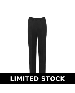 Plain Black Boys' Elasticated Trousers