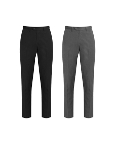 Plain Senior Boys Slim Fit Trousers