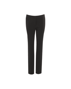 Plain Black Senior Girls Slim Fit Trousers