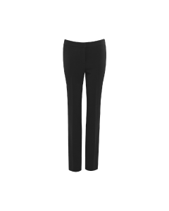 Plain Black Senior Girls Slim Fit Trousers