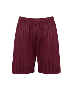 3BS Plain Burgundy PE Shadow Shorts