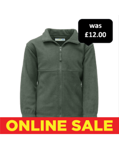 Plain Grey Full Zip Fleece Jacket