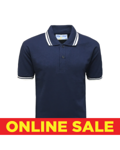 Plain Navy & White Polo Shirt