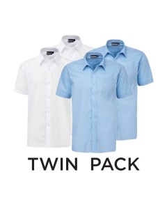 Plain Boys' Short Sleeve Shirt