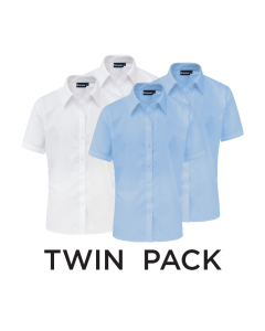 Plain Girls' Short Sleeve Blouse