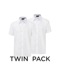 Plain White Boys Short Sleeve Shirt