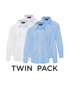 Plain Girls' Long Sleeve Blouse