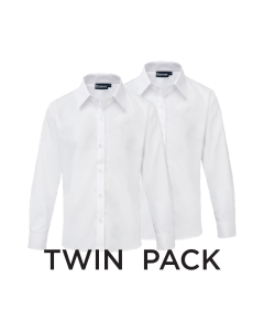 Plain White Girls' Long Sleeve Blouse