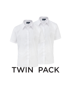 Plain White Girls' Short Sleeve Blouse