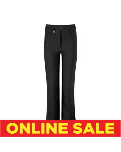 Plain Black Junior Girls' Trousers