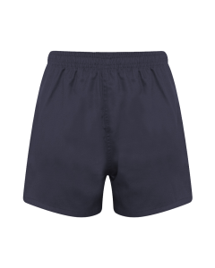 Plain Navy Cotton Twill PE Shorts