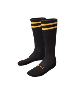 Plain Black & Gold Sports Socks