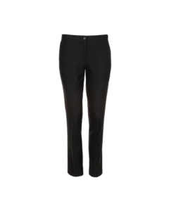 Plain Black Senior Girls' Slim Fit Trousers