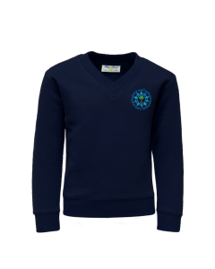 Navy V-Neck Sweatshirt