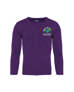 Purple Knitted Cardigan