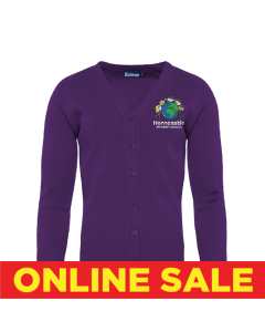 Purple Knitted Cardigan