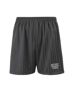 Black PE Shadow Shorts