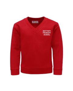 Red V-Neck Sweatshirt