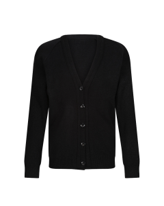 Plain Black Knitted Cardigan