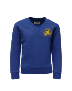 Deep Royal V-Neck Sweatshirt