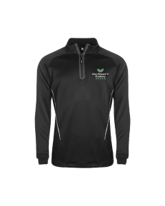 Black & White Boys' PE 1/4 Zip Training Top
