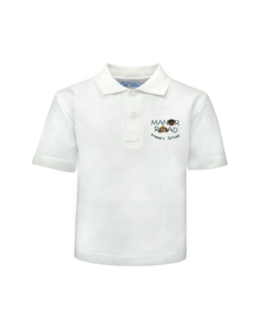 Staff White Polo Shirt