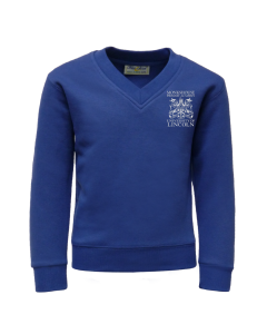 Deep Royal V-Neck Sweatshirt