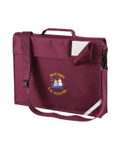 Burgundy Book Bag (with strap)