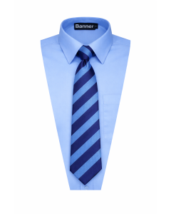 TI-108 Navy & Sky 52" Striped Tie (Yr7-11)
