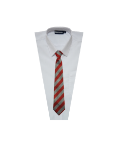 TI-007 Scarlet & Silver 45" Tie