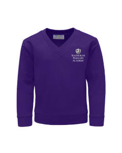 Purple V-Neck Sweatshirt (Yr 5 & 6)