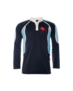 Navy & Sky Badged PE Games Shirt