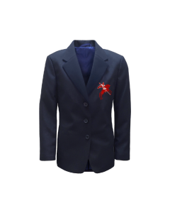 Navy Girls' Badged Designer Blazer (Yr 9-11)