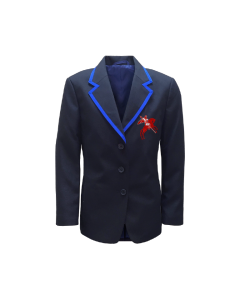 Navy Girls Badged Designer Blazer (Yr 7-8)