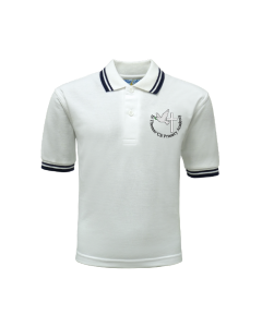 White & Navy Polo Shirt
