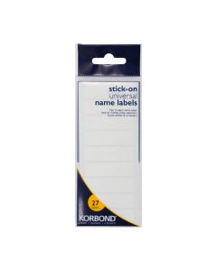 27 pcs Stick-on Universal Name Labels