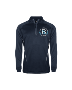 Navy & White PE 1/4 Zip Training Top