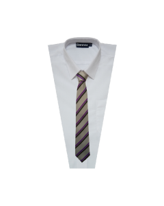 TI-076 Silver, Purple & Black 45" Tie