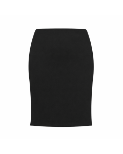 Plain Black Designer Straight Skirt