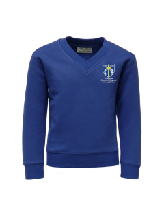 Deep Royal V-Neck Sweatshirt