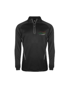 Black & White PE 1/4 Zip Training Top