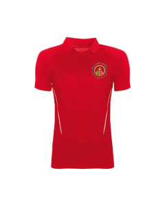 Red & White Girls' PE Polo Shirt