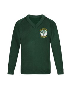 Bottle Knitted V-Neck Jumper