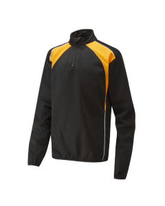 Black & Amber Unisex 1/4 Zip Track Top